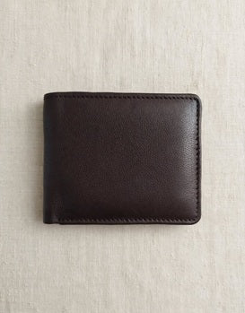 Noir Pebble Bifold - Dark Brown